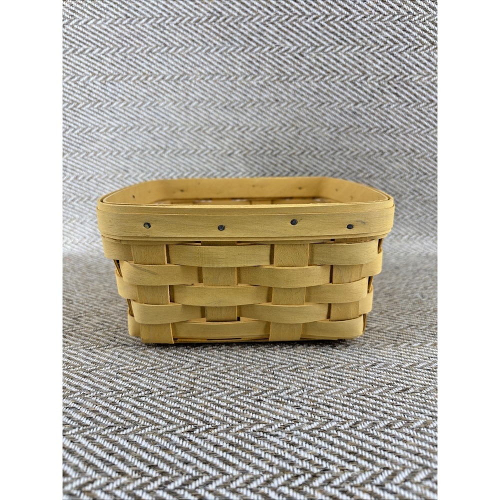 Longaberger Yellow Medium Berry Easter Basket 2007